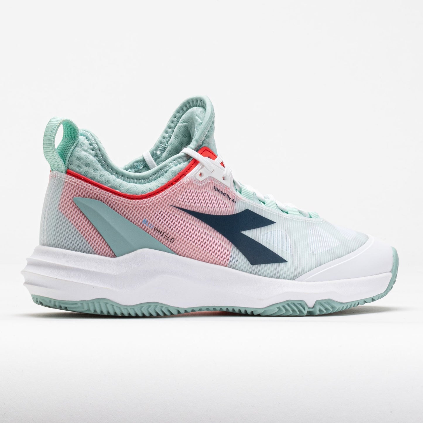 Diadora Speed Blushield Fly 4+ Clay Women's White/Blue/Surf Spray