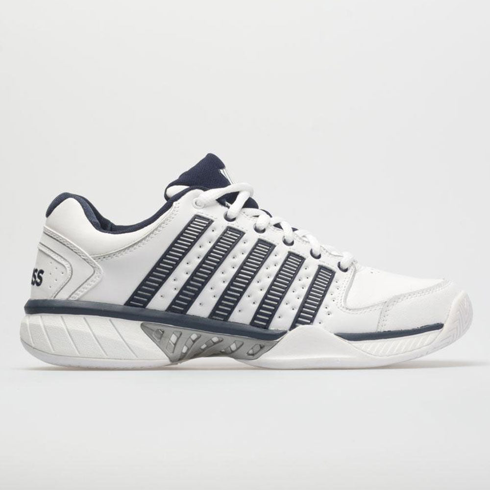 K-Swiss Hypercourt Express Leather Men's  White/Navy/Silver