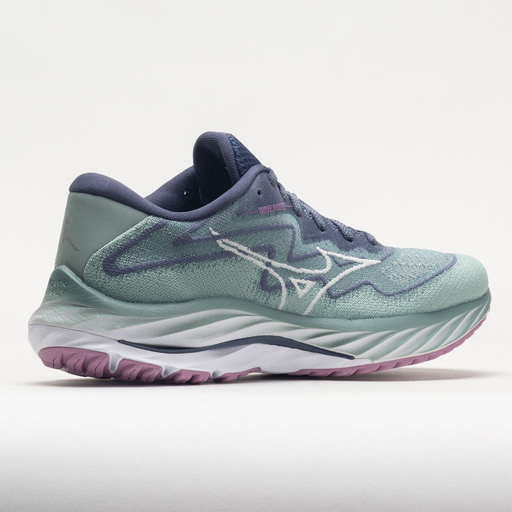 Mizuno Wave Rider 27 Women's  Blue Surf/Snow White