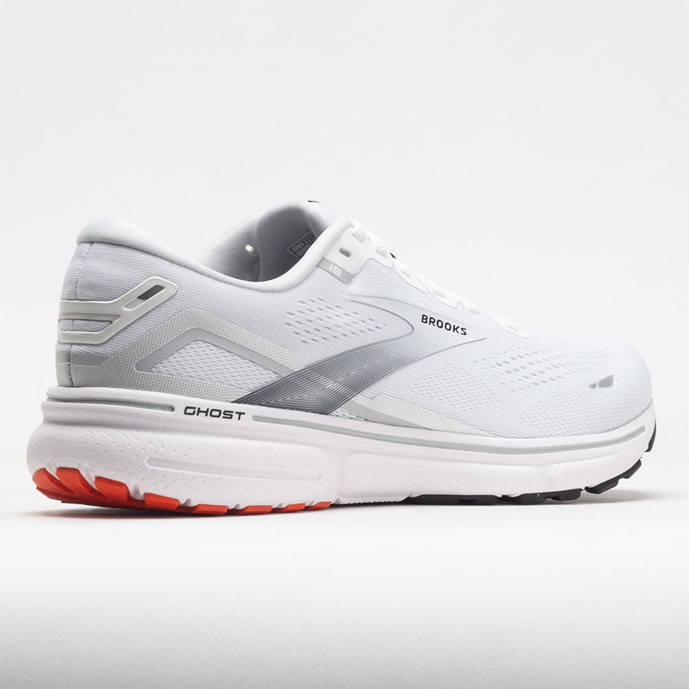 Brooks Ghost 15 Men's  White/Black/Flame
