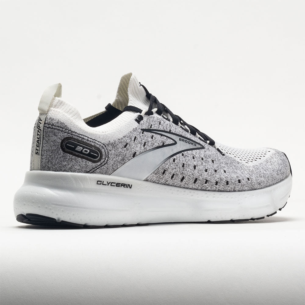 Brooks Glycerin StealthFit 20 Men's  White/Grey/Black