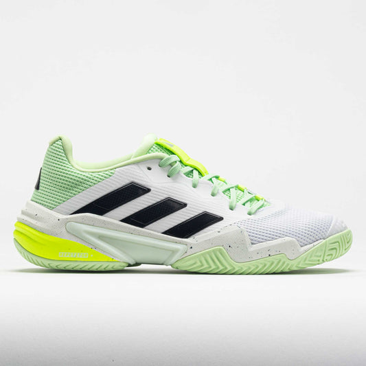 adidas Barricade 13 Men's  White/Core Black/Semi-Green Spark